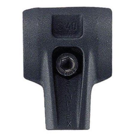 HALDER-3711.040-CUERPO DE ACERO FUNDIDO REFORZADO PARA MAZA SIMPLEX DIAMETRO  40 MM