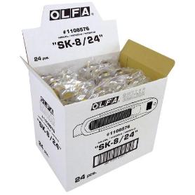 OLFA-SK-8/24-CUTTER DE SEGURIDAD CON CUCHILLA TRAPEZOIDAL DE 18 MM EN BOLSA DE PLÁSTICO (CAJA 24)