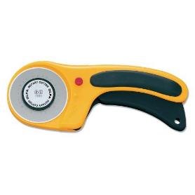 OLFA-RTY-3/DX-CúTER ROTATIVO CON BOTÓN PULSADOR DE BLOQUEO Y CUCHILLA CIRCULAR DE 60 MM