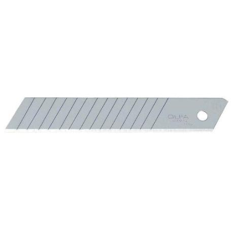 OLFA-LBD-50-PACK DE 50 CUCHILLAS TROCEABLES 18 MM DOBLE SEGMENTO PLATEADAS EN ESTUCHE PLÁSTICO