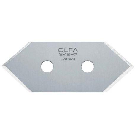OLFA-MCB-1-PACK DE 5 CUCHILLAS CORTE 45  49X20X0,3 MM PLATEADAS