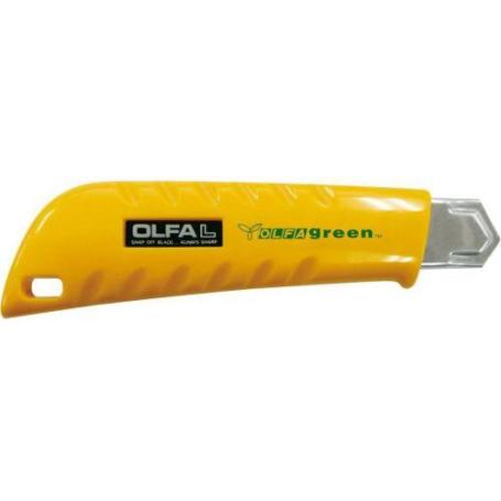 OLFA-L-1GREEN-CúTER PLÁSTICO RECICLADO CON CUCHILLA DE 18 MM
