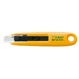 OLFA-SK-7GREEN-CúTER PLÁSTICO RECICLADO CON CUCHILLA TRAPEZOIDAL DE 12,5 MM