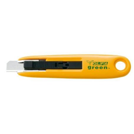 OLFA-SK-7GREEN-CúTER PLÁSTICO RECICLADO CON CUCHILLA TRAPEZOIDAL DE 12,5 MM