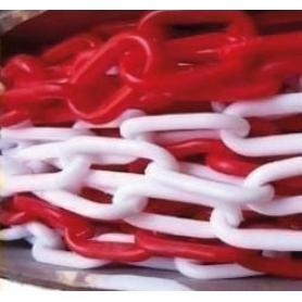 ATM-ASRD340-CADENA PLÁSTICO BLANCA Y ROJA DE 25 M
