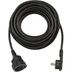 BRENNENSTUHL-1168980010-ALARGADOR ELÉCTRICO IP20 H05VV-F3G1,5 DE 10 M (NEGRO) CON CLAVIJA PLANA