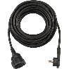 BRENNENSTUHL-1168980010-ALARGADOR ELÉCTRICO IP20 H05VV-F3G1,5 DE 10 M (NEGRO) CON CLAVIJA PLANA