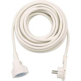 BRENNENSTUHL-1168980210-ALARGADOR ELÉCTRICO IP20 H05VV-F3G1,5 DE 10 M (BLANCO) CON CLAVIJA PLANA