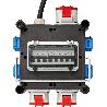 BRENNENSTUHL-1153690200-DISTRIBUIDOR DE ENERGÍA COMPACTO DE GOMA IP44 BSV 3 (2 M)