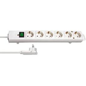 BRENNENSTUHL-1153320100-BASE MúLTIPLE COMFORT-LINE PLUS BLANCA CON CLAVIJA PLANA (6 TOMAS)