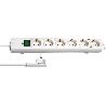 BRENNENSTUHL-1153320100-BASE MúLTIPLE COMFORT-LINE PLUS BLANCA CON CLAVIJA PLANA (6 TOMAS)
