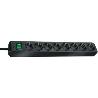 BRENNENSTUHL-1159300018-BASE MúLTIPLE ECO-LINE NEGRA CON INTERRUPTOR (8 TOMAS Y 3 M)