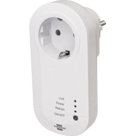 BRENNENSTUHL-1294840-ENCHUFE INTELIGENTE BRENNENSTUHL  CONNECT WIFI CON TRANSMISOR DE 433MHZ WA 3600 LRF01 433