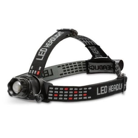 STAK-ST201-LINTERNA FRONTAL RECARGABLE DE 10 W Y 900 LúMENES, CON ZOOM KAIZER