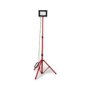 VELAMP-IS746NG-FOCO DE TRABAJO LED SMD IP65 50W NEGRO 4000K CON TRÍPODE Y CABLE DE 3M WAINGRO + TRÍPODE