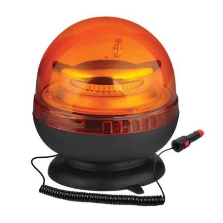STAK-ST382-BALIZA GIRATORIA 12/24 V CON BASE MAGNÉTICA Y CONECTOR MECHERO, 20 W