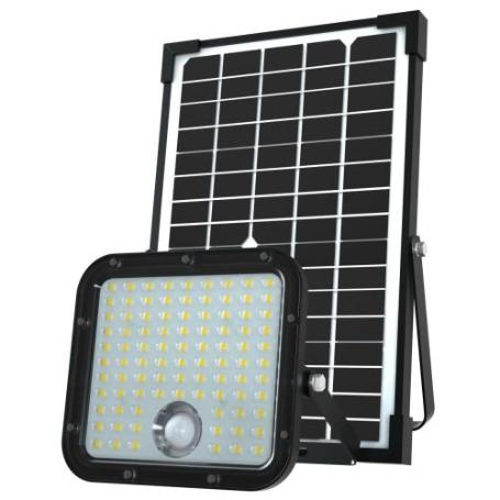 VELAMP-SL366-PROYECTOR LED CON DETECTOR DE PRESENCIA Y PANEL SOLAR REMOTO CUBE 4.800 LM