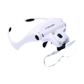VELAMP-LE035-GAFAS LED CON LUPA Y 5 DIOPTRÍAS INTERCAMBIABLES