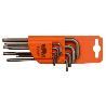 ATM-A1401-JUEGO DE 8 LLAVES ACODADAS LARGAS TORX (T9-T40)