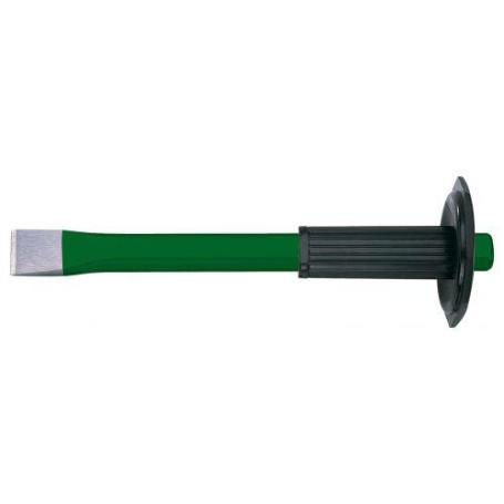 ATM-341300V-ESCARPA DE ALBAÑIL CON EMPUÑADURA DE SEGURIDAD SERIE VERDE (300X26 MM )