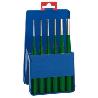 ATM-425150V-JUEGO DE 6 BOTADORES CILÍNDRICOS SERIE VERDE