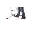 HAILO-9306-507-ESCALERA ALUMINIO COMBINADA 3 TRAMOS CON ESTABILIZADOR CURVO PROFILOT COMBI (2X6 + 1X5 PELDAÑOS)