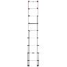 HAILO-7113-112-ESCALERA TELESCÓPICA DE ALUMINIO FLEXLINE 320 DE 11 PELDAÑOS