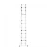 HAILO-7113-132-ESCALERA TELESCÓPICA DE ALUMINIO FLEXLINE 380 DE 13 PELDAÑOS