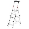 HAILO-8795-001-ESCALERA DE TIJERA TELESCÓPICA TL100 TOPLINE (3-4-5 PELDAÑOS)