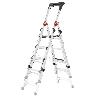 HAILO-8795-001-ESCALERA DE TIJERA TELESCÓPICA TL100 TOPLINE (3-4-5 PELDAÑOS)