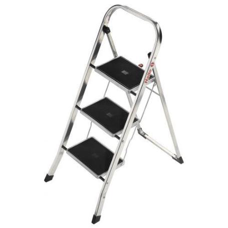 HAILO-4393-801-TABURETE DE ALUMINIO K30 (3 PELDAÑOS)