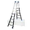 GIERRE-ED075AL-ESCALERA MULTIFUNCIÓN TELESCÓPICA DE ALUMINIO PEPPINA PRO (6+6)