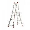 GIERRE-AL004-ESCALERA TELESCÓPICA MULTIPOSICIÓN DE ALUMINIO PEPPINA DE 125 KG (5+5 PELDAÑOS)