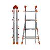 GIERRE-AL004-ESCALERA TELESCÓPICA MULTIPOSICIÓN DE ALUMINIO PEPPINA DE 125 KG (5+5 PELDAÑOS)