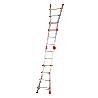 GIERRE-AL010-ESCALERA TELESCÓPICA MULTIFUNCIÓN DE ALUMINIO PEPPINA EN131 (3+3 PELDAÑOS)