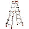 GIERRE-AL015-ESCALERA TELESCÓPICA MULTIFUNCIÓN DE ALUMINIO PEPPINA EN131 (3+4 PELDAÑOS)