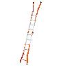 GIERRE-AM030-ESCALERA TELESCÓPICA MULTIPOSICIÓN MIXTA PEPPINA 125 KG (5+5 PELDAÑOS)
