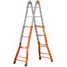 GIERRE-A0040-ESCALERA TELESCÓPICA MULTIFUNCIÓN DE ACERO PEPPINA DE 125 KG (4+4 PELDAÑOS)