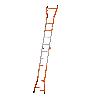 GIERRE-A0050-ESCALERA TELESCÓPICA MULTIFUNCIÓN DE ACERO PEPPINA DE 125 KG (4+5 PELDAÑOS)