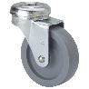 RUEDA GIRATORA AGUJERO M10 21BR50-BP PLASTICO GRIS EJE LISO