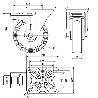 RUEDA GIRATORA PLACA FRENO INOX.10ZVIFD150-UT POLIAMIX BLANCO EJE LISO