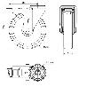 RUEDA GIRATORA AGUJERO M12 FRENO INOX.20ZVIFD200-UT POLIAMIX BLANCO EJE LISO