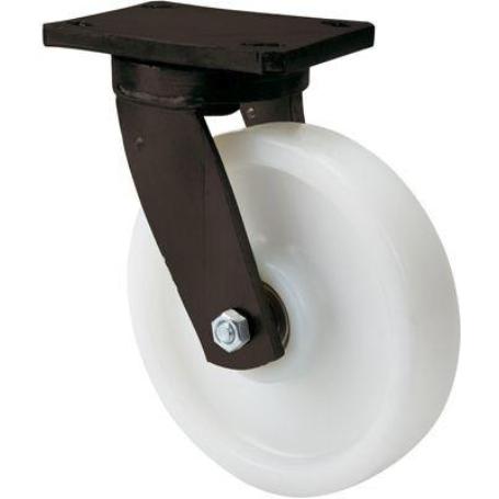 RUEDA GIRATORA PLACA 10HLB250E-FTB NYLON BLANCO EXTRAFUERTE EJE BOLAS
