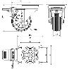 RUEDA GIRATORA PLACA FRENO INOX.10ZVLIFD80-PSN POLIAMIX-GOMA NEGRA EJE LISO