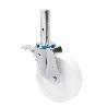 RUEDA GIRATORA ANDAMIO FRENO 30TVAFD200-TN NYLON BLANCO EJE LISO