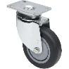 RUEDA GIRATORA PLACA 10BH80CP-PGISB POLIAMIX-GOMA GRIS EJE BOLAS