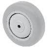 RUEDA PGISB80CP-6-28 NUCLEO POLIAMIX Y BANDA GOMA GRIS EJE BOLAS