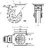 RUEDA GIRATORA PLACA FR.INOX.10ZVLIFD100-POLR POLIAMIX BLAN-POLIUR.MARRON ROD