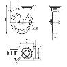 RUEDA GIRATORA PLACA FR.INOX.10ZLIFD125-POL POLIAMIX BLANC-POLIUR.MARRON LISO
