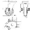RUEDA GIRATORA PLACA 10HLSE150-HUB SUSPENSION HIERRO-POLIUR.NARANJA EJE BOLAS